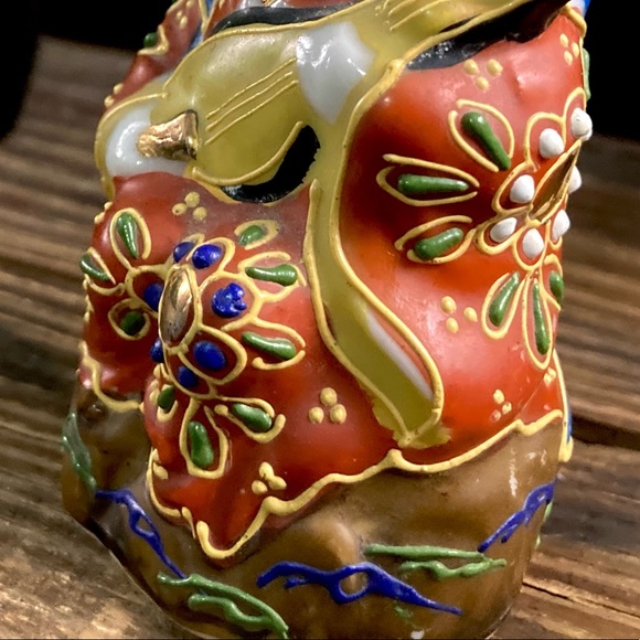 Kutani Ware Benzatien Benten Moriage Porcelain Figure God of Beauty Music Art - Picture 3 of 9